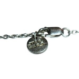 Star‎ Wars Silver Tone Logo Tag Cable Chain Necklace Unisex Jewelry Accessory
